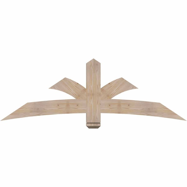 Ekena Millwork Davenport Smooth Timber Gable Bracket, Douglas Fir, 72"W x 24"H x 3 1/2"D x 5 1/2"F, 8/12 Pitch GBW072X24X0406DAV00SDF - main